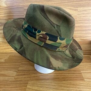 American Hat Company Camo Maxi-Felt Cowboy Hat Size 7 1/4